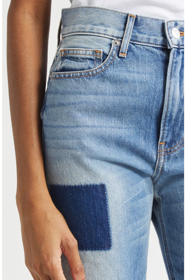 Dylan Patchwork Straight Leg Jeans, Alternate, color, TIME LAPSE
