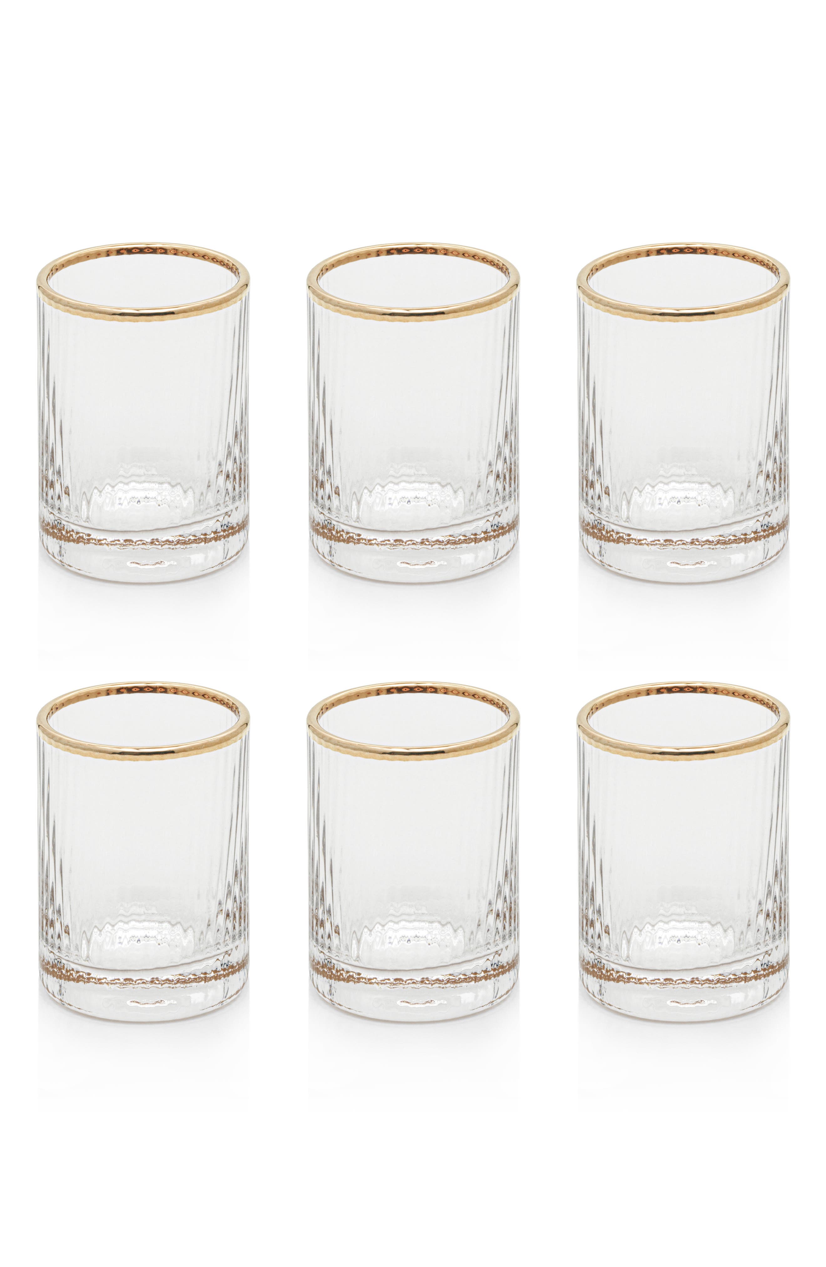 Zodax Set of 6 Optic Shot Glasses