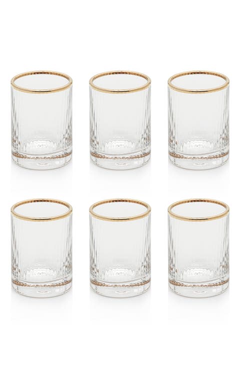 Set of 6 Optic Shot Glasses