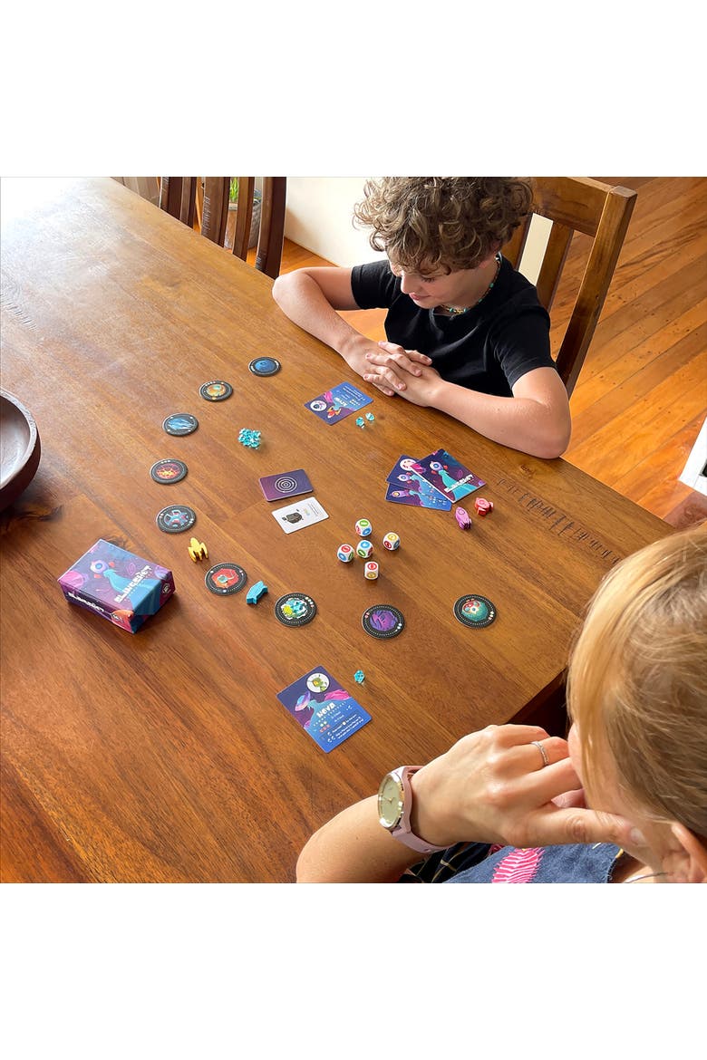 Slingshot Dice Rolling Board Game, Alternate, color, Multicolored