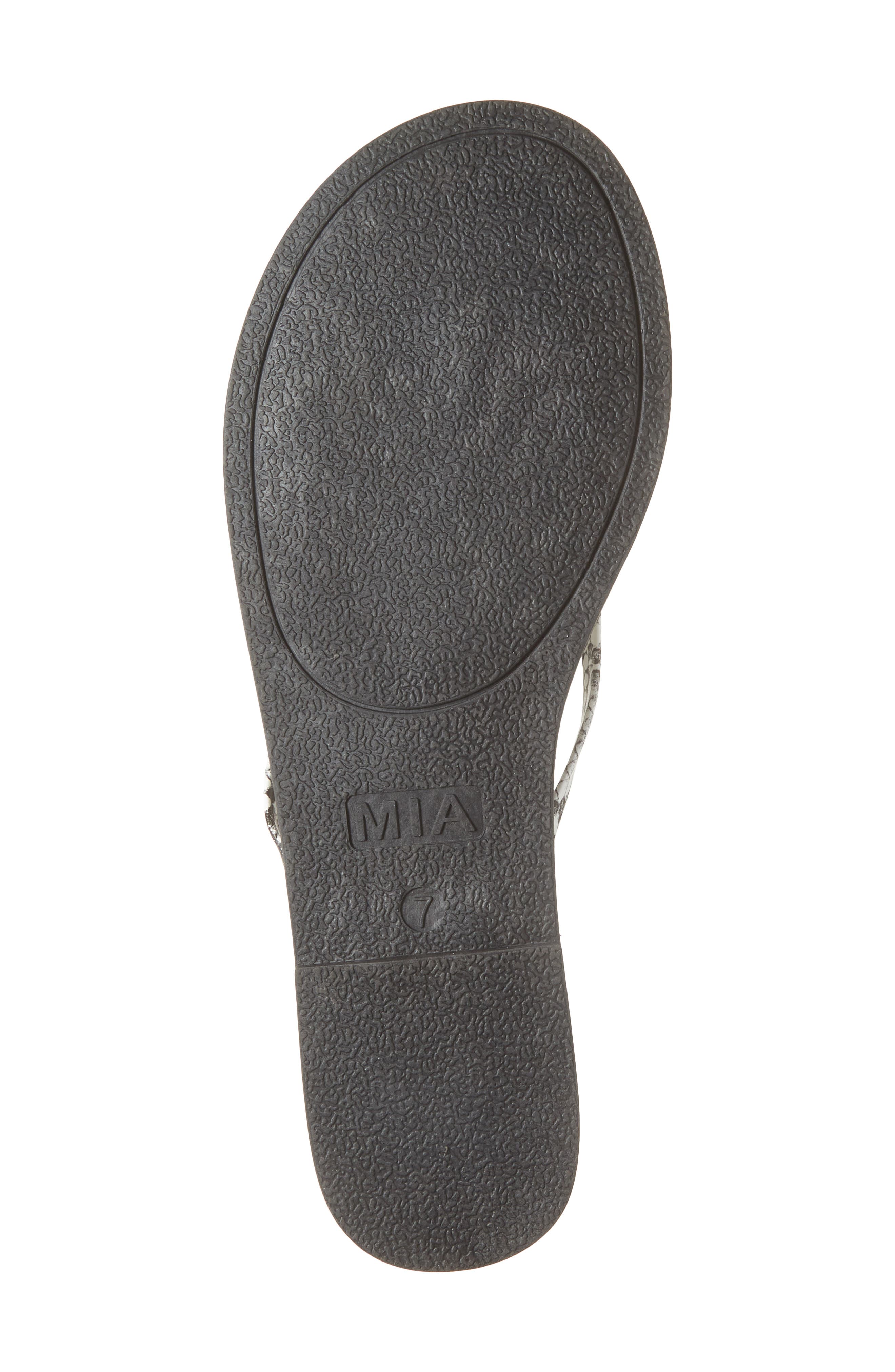 MIA Aster Flip Flop, Alternate, color, White Snake Emobossed