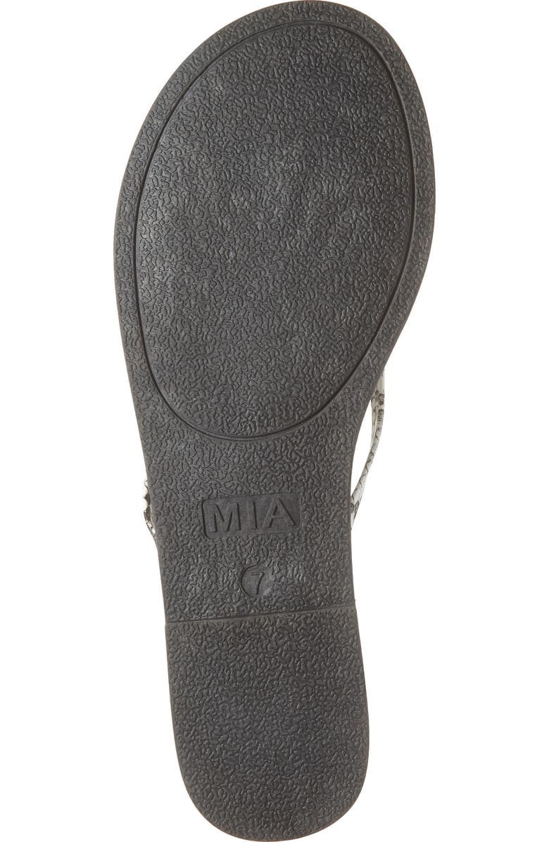 MIA Aster Flip Flop, Alternate, color, White Snake Emobossed