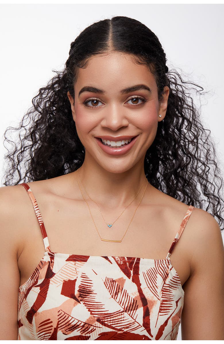 Bony Levy Triangular Turquoise Pendant Necklace, Alternate, color, 