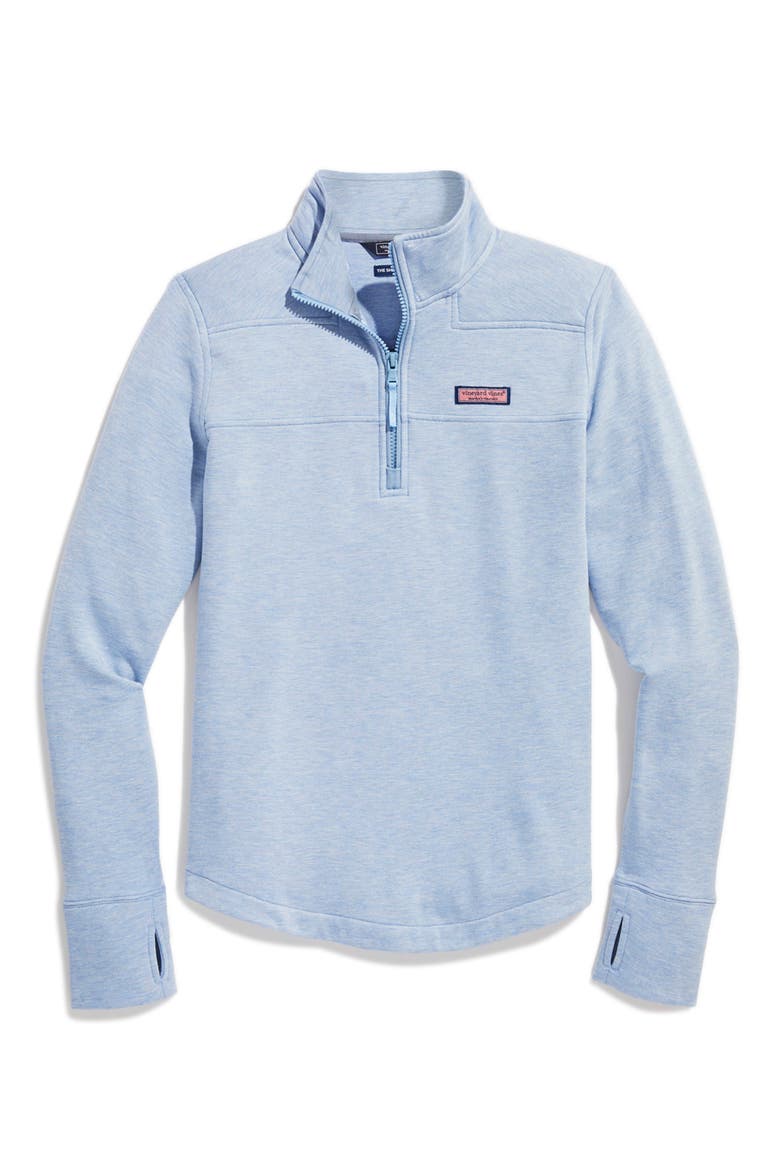 Dreamcloth Relaxed Half Zip Sweatshirt, Alternate, color, JAKE BLUE HEATHER