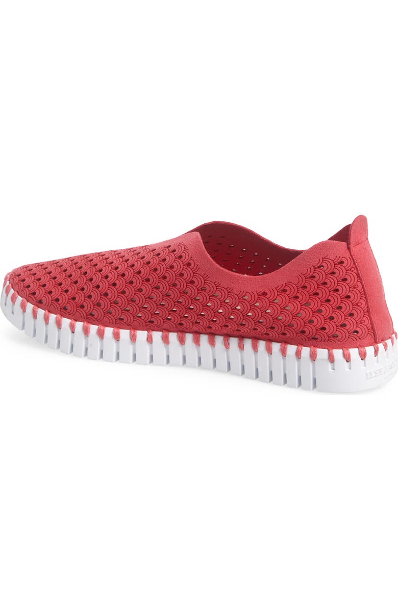 Ilse Jacobsen Tulip 139 Perforated Slip-On Sneaker, Alternate, color, Viva Magenta