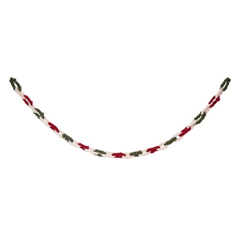 70.8" Macrame Rope Christmas Garland