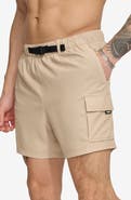DKNY Cargo Volley Stretch Swim Trunks