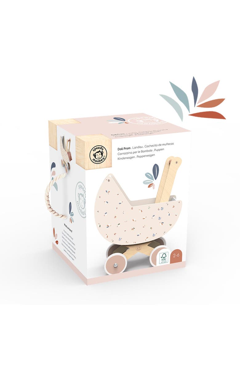 Speedy Monkey Doll Pram, Alternate, color, Multi