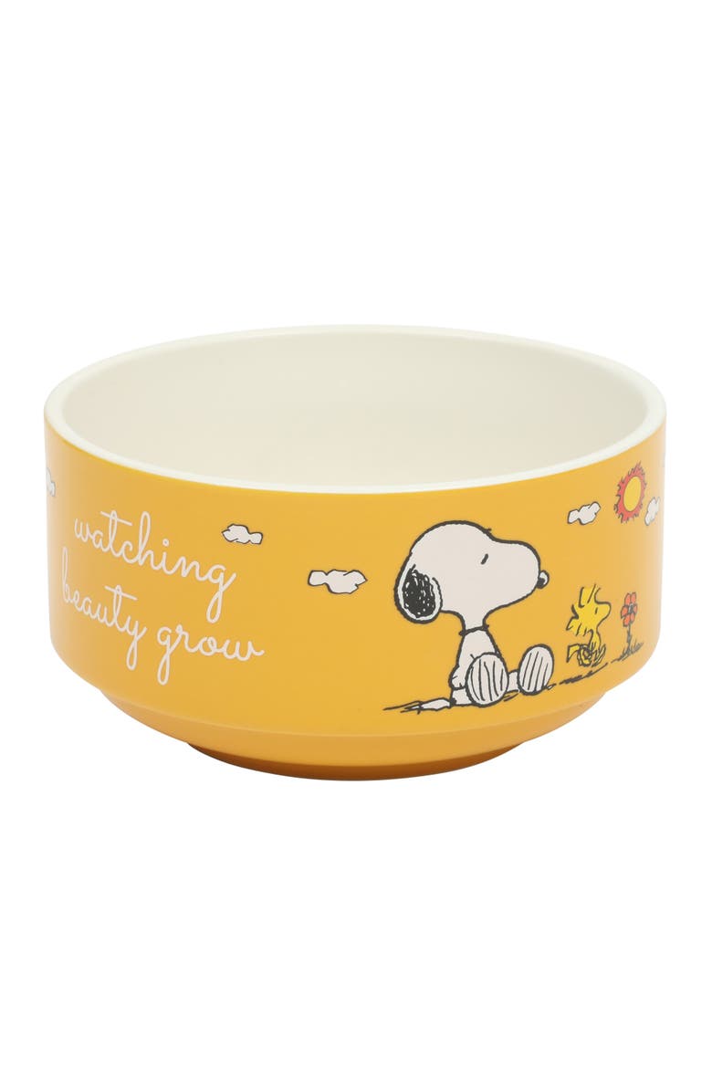 Snoopy's Garden Patch Stackable Stoneware Bowl Set, Alternate, color, Assorted Colors