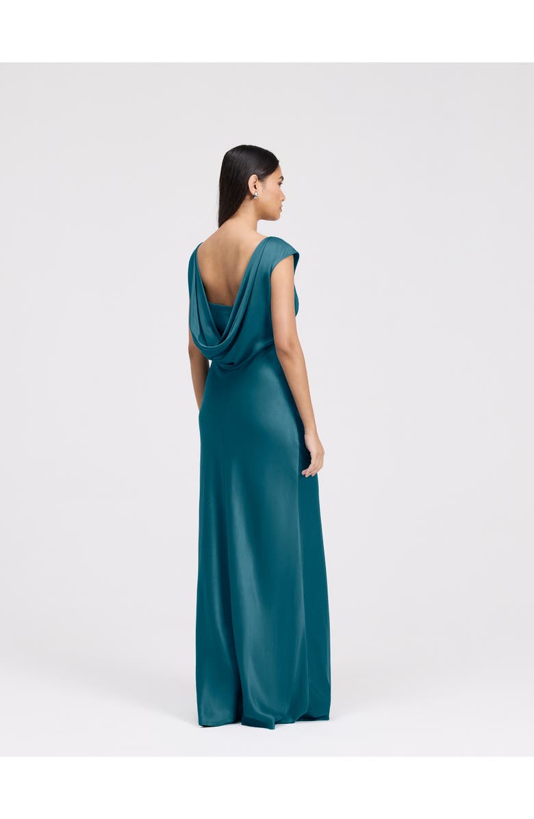 Ghost London Octavia Cowl Back Satin Maxi Dress, Alternate, color, Emerald
