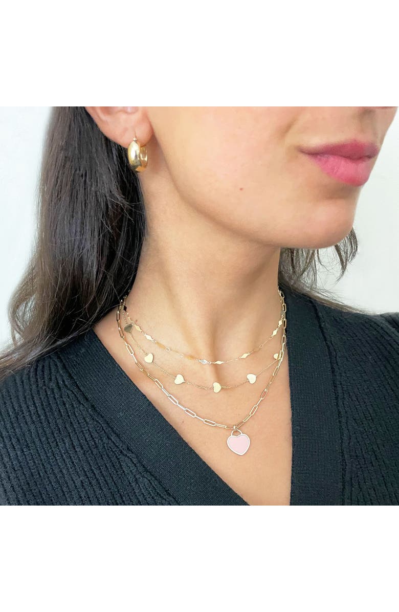 The Lovery Fine Jewelry Chunky Hoop Earrings, Alternate, color, Yellow Gold