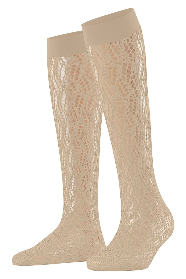 Pure Shore Knee High Socks, Alternate, color, PORCELAIN