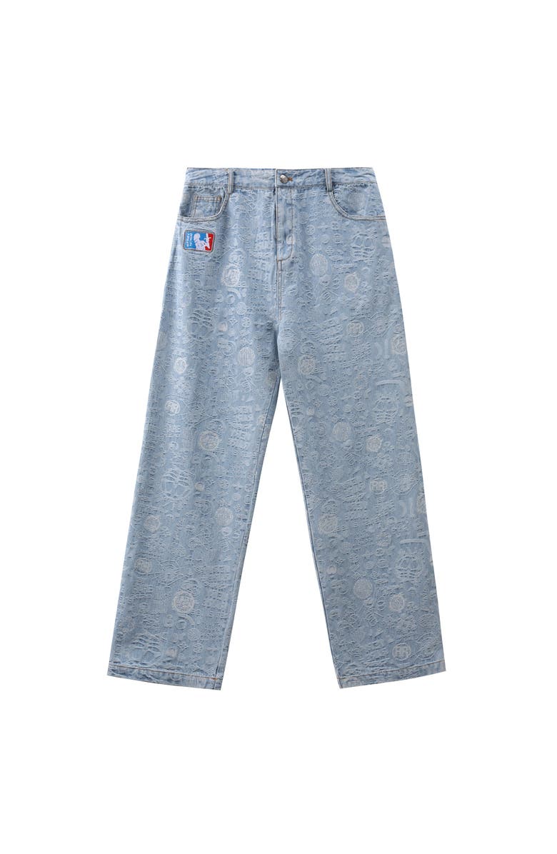 VERYRARE Monogram Pants, Main, color, Blue