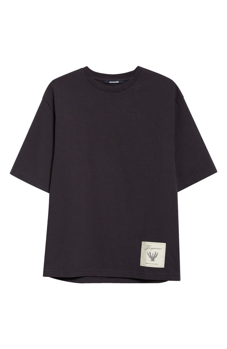 Jacquemus Le T-Shirt Torneo Graphic T-Shirt, Main, color, Rosemary Label Dark Navy