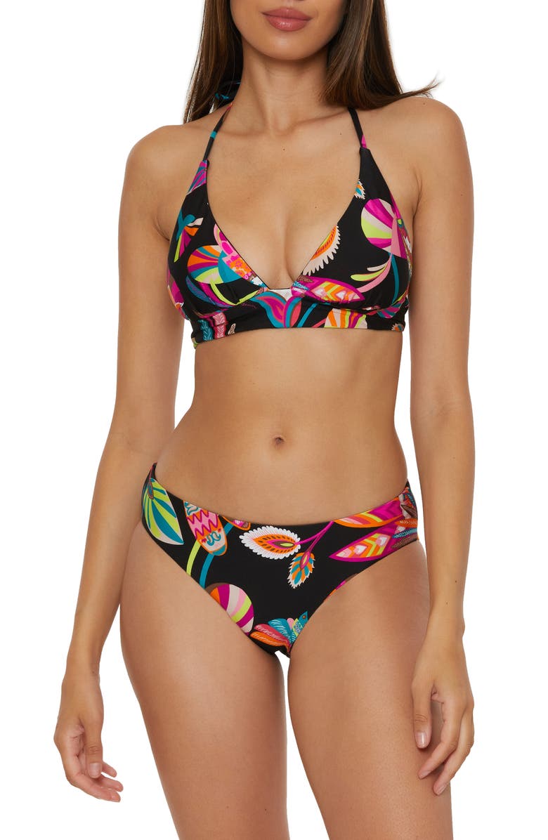 Trina Turk Luminary Reversible Hipster Bikini Bottoms, Alternate, color, Black Multi