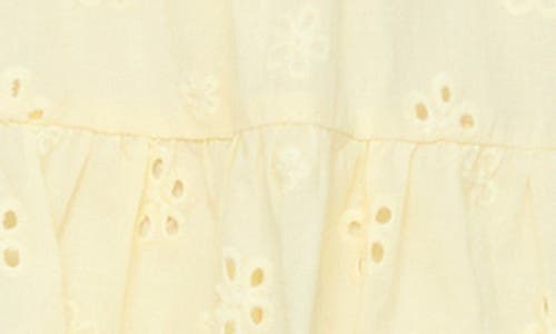 PRINCESS POLLY PRINCESS POLLY GALVIS FLORAL EYELET COTTON MINIDRESS