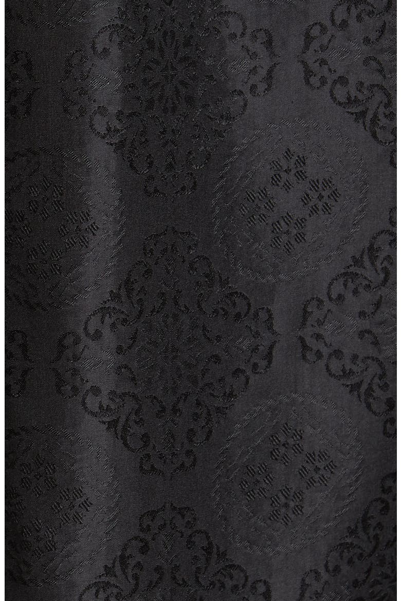 Jacquard Peplum Blouse, Alternate, color, BLACK