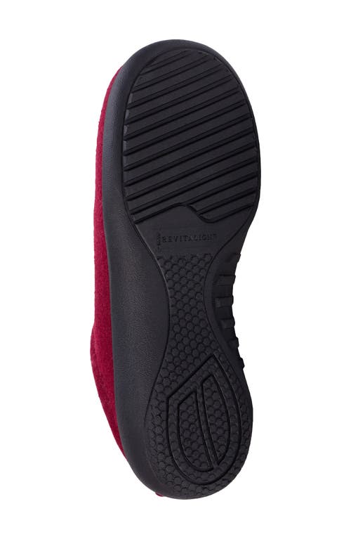 Revitalign Dundee Cozy Faux Shearling Lined Slipper In Burgundy
