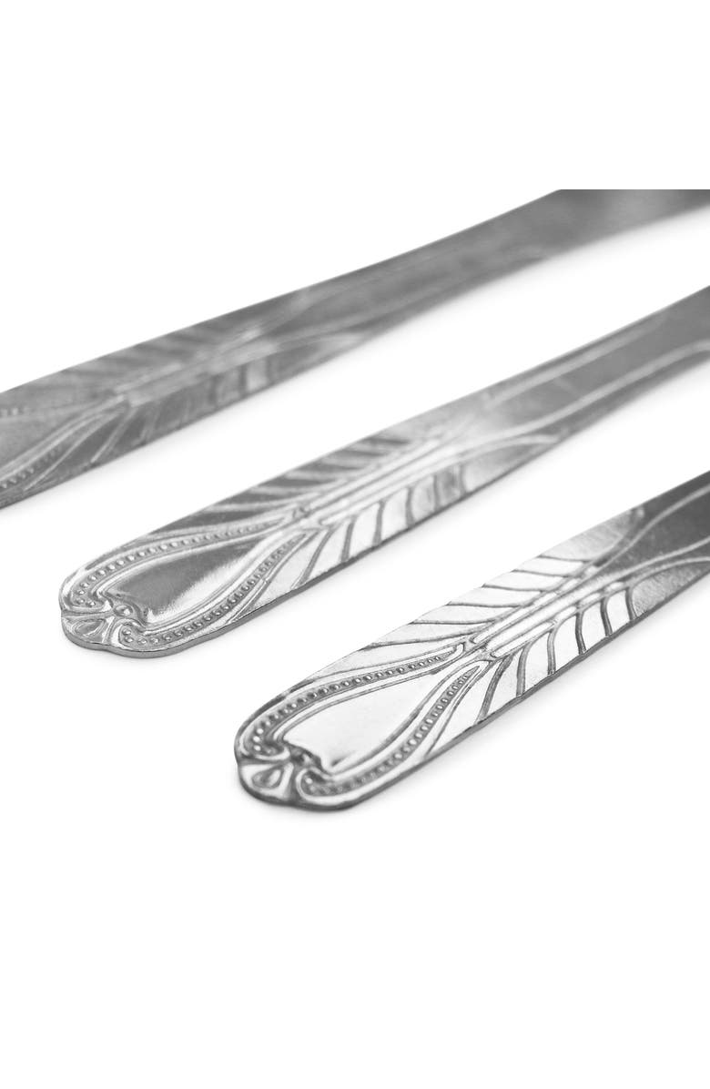 Gibson Everyday Jasper 18 Piece Dinner Knife Set, Alternate, color, Silver