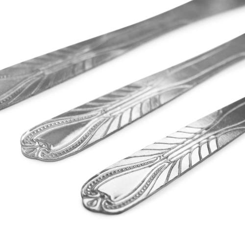 Gibson Everyday Jasper 18 Piece Dinner Knife Set In Silver