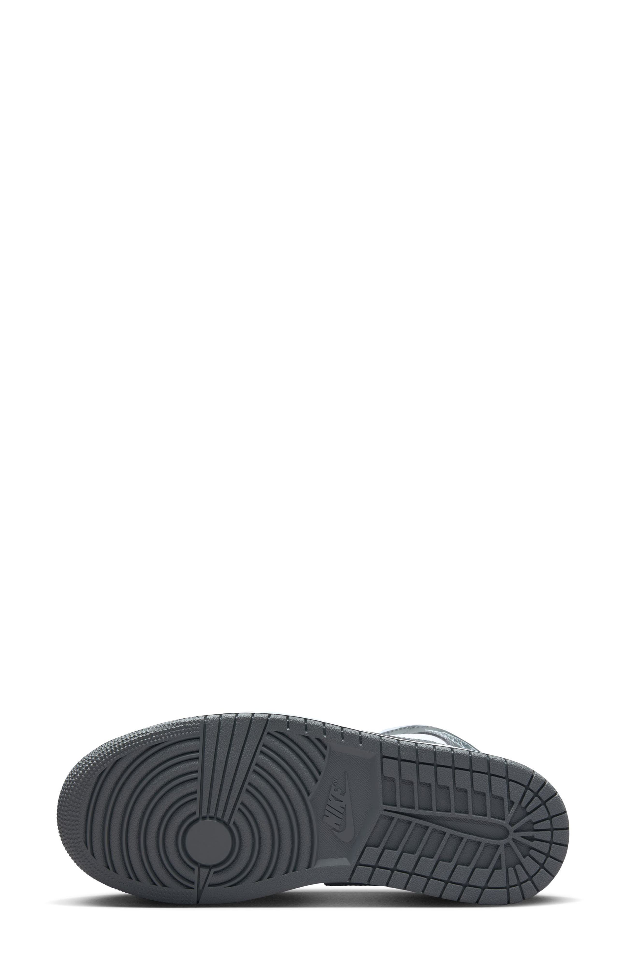 Jordan Air Jordan 1 Mid Sneaker, Alternate, color, White/ Smoke Grey/ Platinum