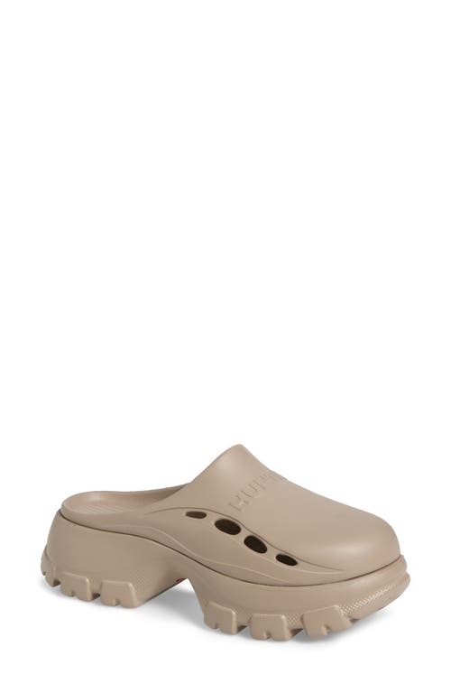 Hunter Bryce Platform Mule In Light Natural