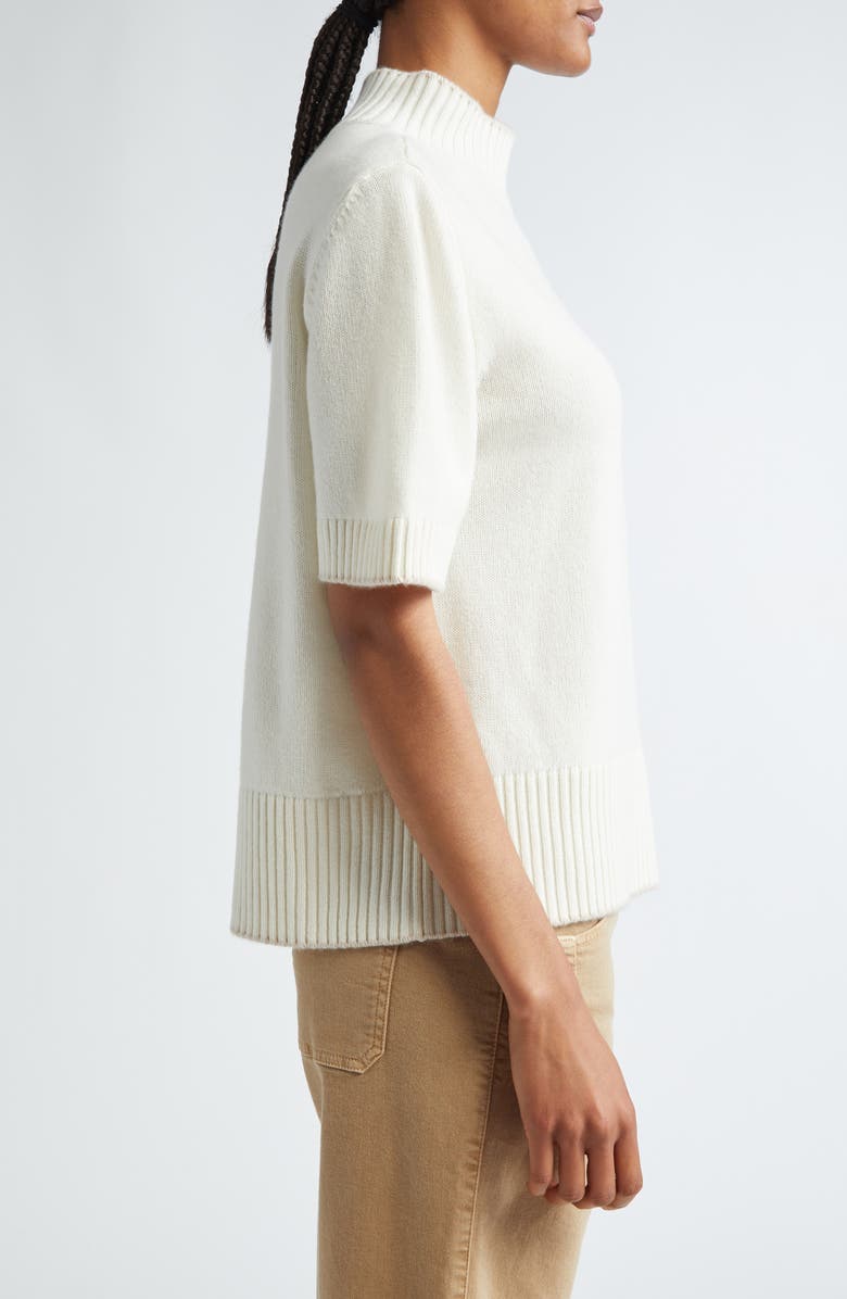 Eleventy Short Sleeve Cashmere Turtleneck Sweater, Alternate, color, 