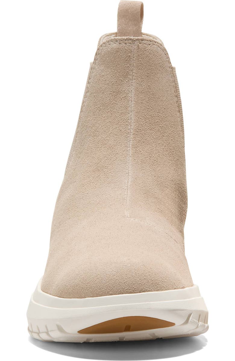 Cole Haan Grand Raelyn Waterproof Chelsea Boot, Alternate, color, Sesame Suede/ Ivory Waterproof