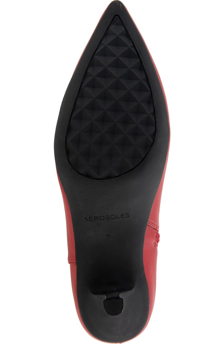 Aerosoles Lasko Kitten Heel Bootie, Alternate, color, Racing Red Stretch Smooth Faux