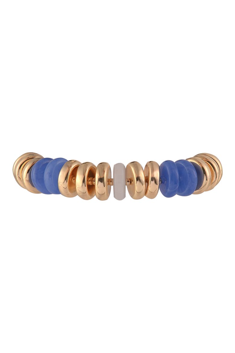 Set of 2 Disc Stretch Bracelets, Alternate, color, MULTI