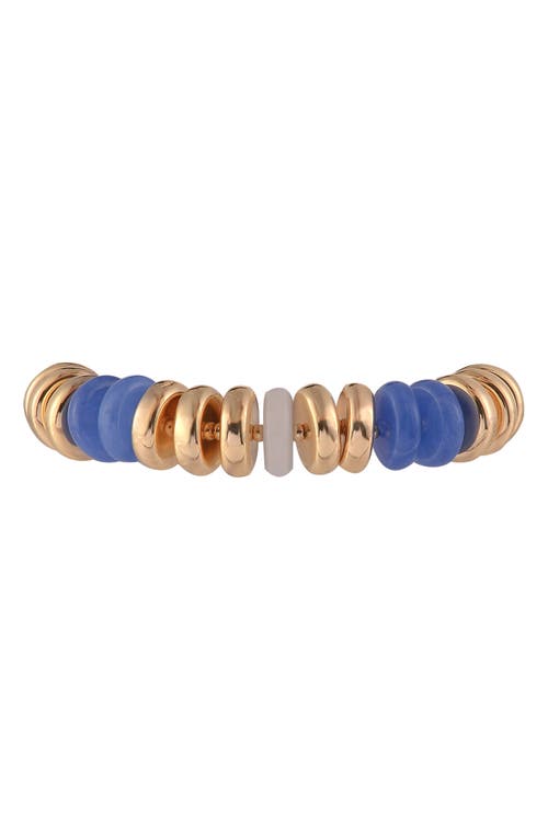 Laundry By Shelli Segal Set Of 2 Disc Stretch Bracelets In Multi