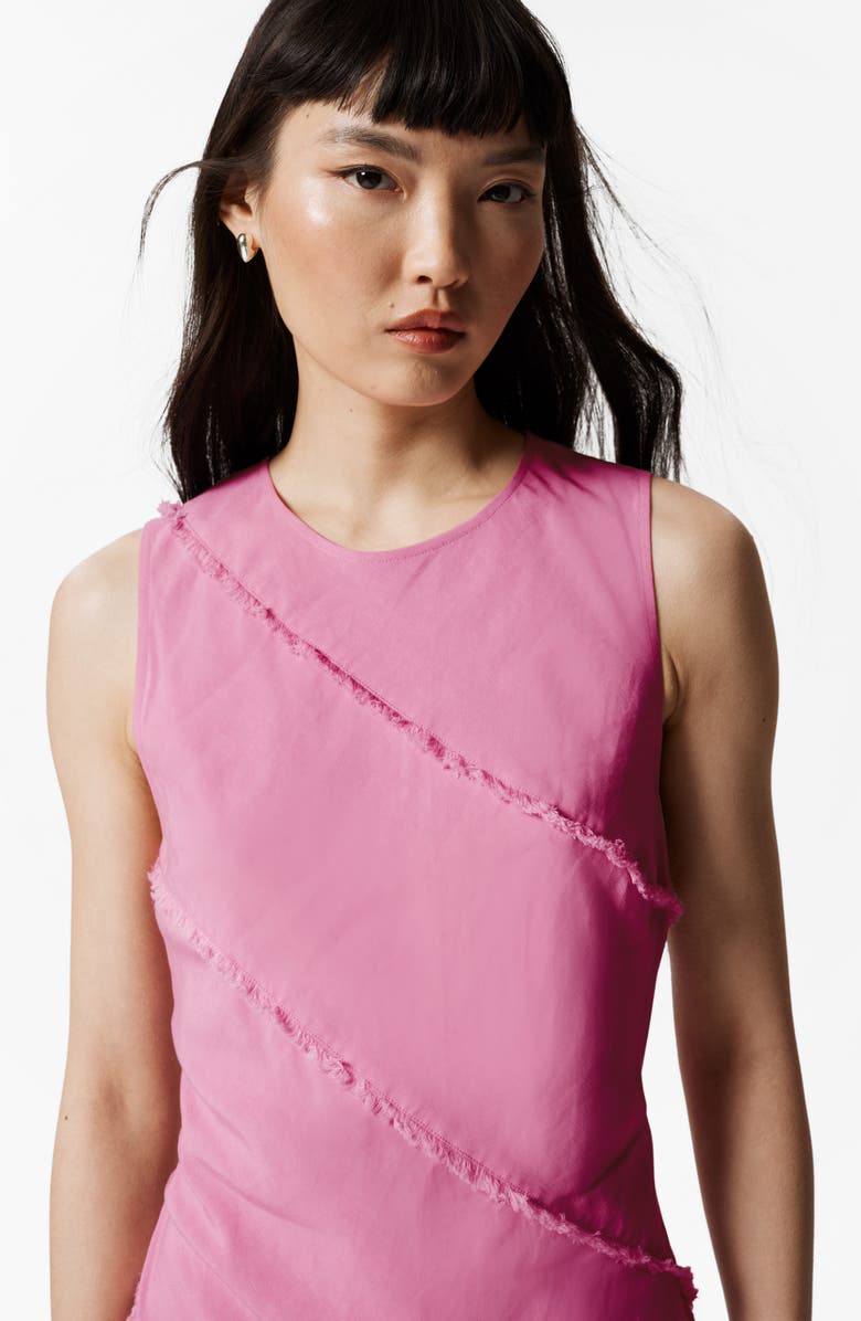 & Other Stories Fringe Detail Dress, Alternate, color, Pink Light