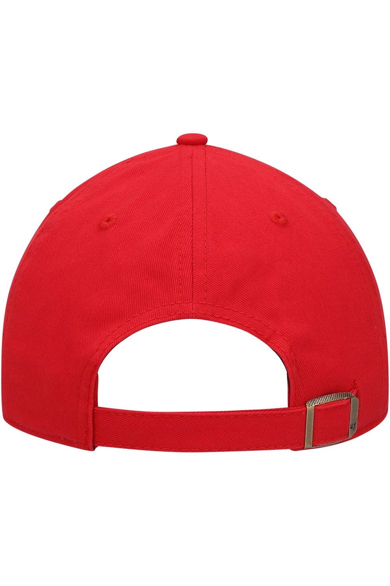 Women's '47 Red Houston Rockets Miata Clean Up Logo Adjustable Hat, Alternate, color, Red