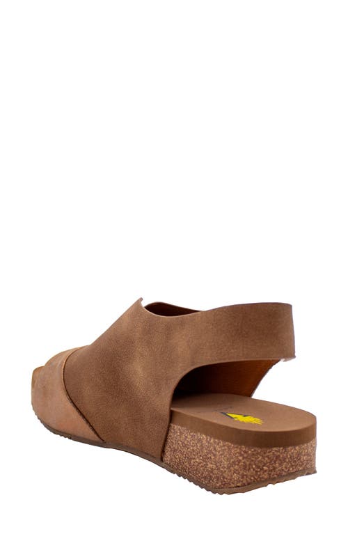 Volatile Aurelia Slingback Platform Sandal In Brown