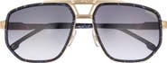 Carrera Eyewear 1072/S 61mm Gradient Geometric Aviator Sunglasses