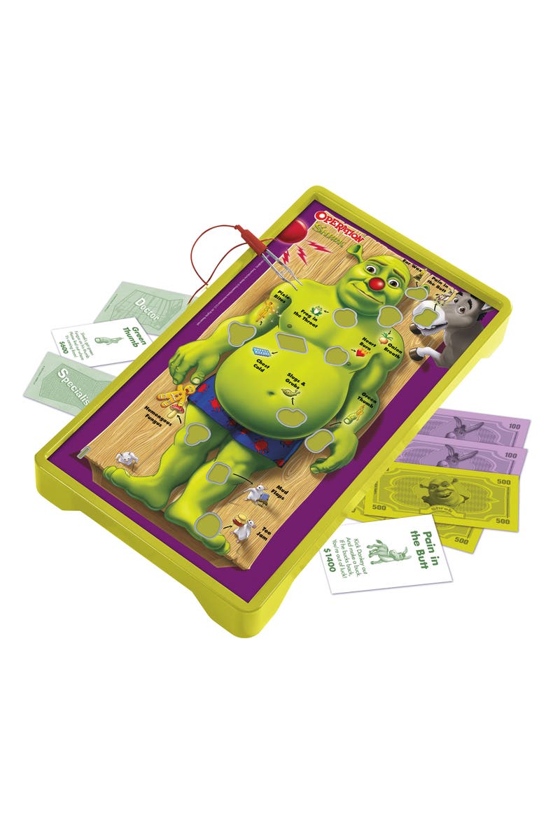 Operation Shrek Silly Skill Board Game, Alternate, color, Multicolored