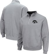 COLOSSEUM Men's Colosseum Heathered Gray Iowa Hawkeyes Tortugas Team Logo Quarter-Zip Jacket