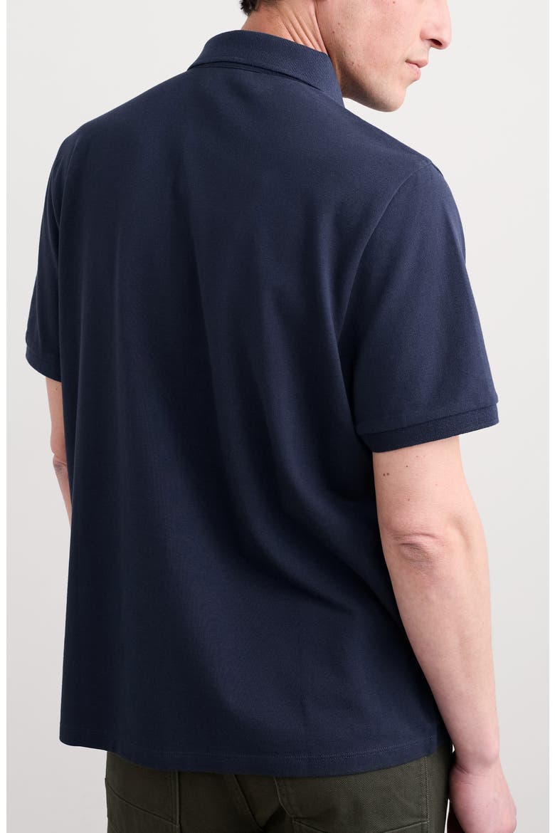 Balefire Organic Cotton Polo, Alternate, color, MARITIME