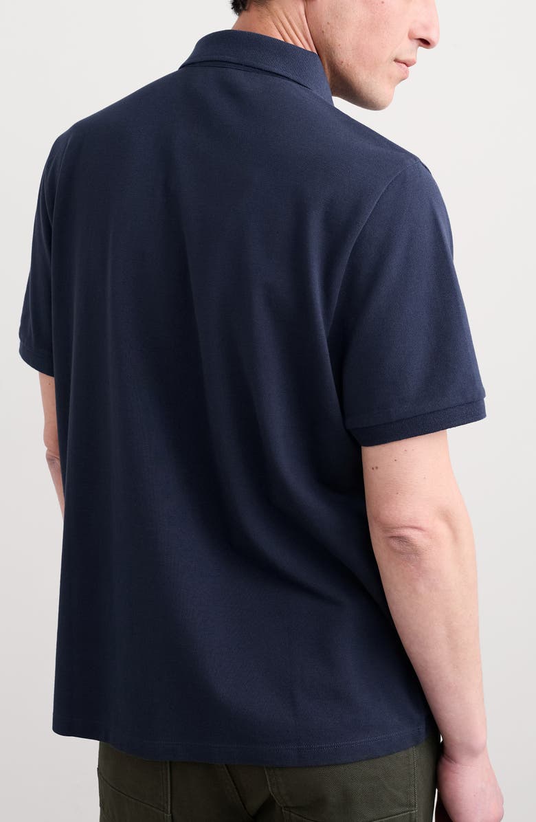 Seasalt Cornwall Balefire Organic Cotton Polo, Alternate, color, Maritime