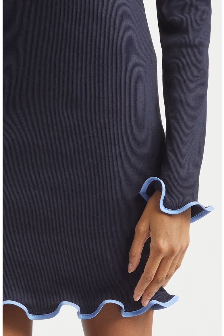 Baranova Long Sleeve Minidress, Alternate, color, NAVY