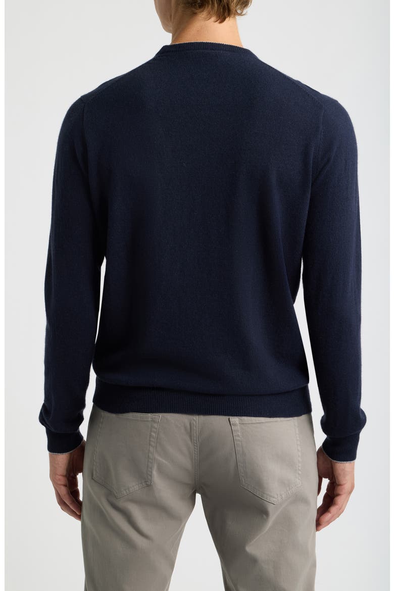 Crown Heritage Cashmere Crewneck Sweater, Alternate, color, NAVY