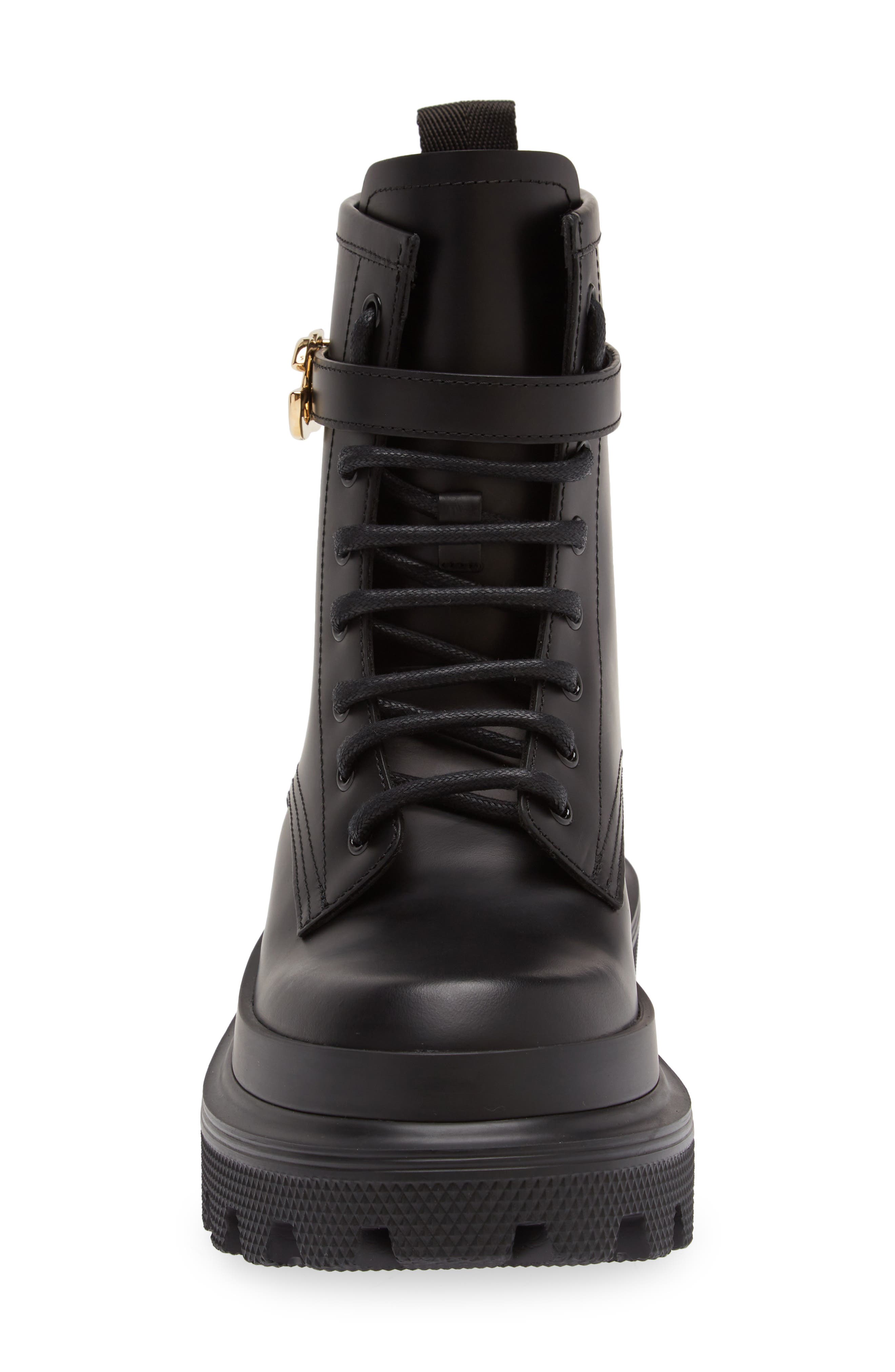 Dolce&Gabbana DG Logo Combat Boot, Alternate, color, 