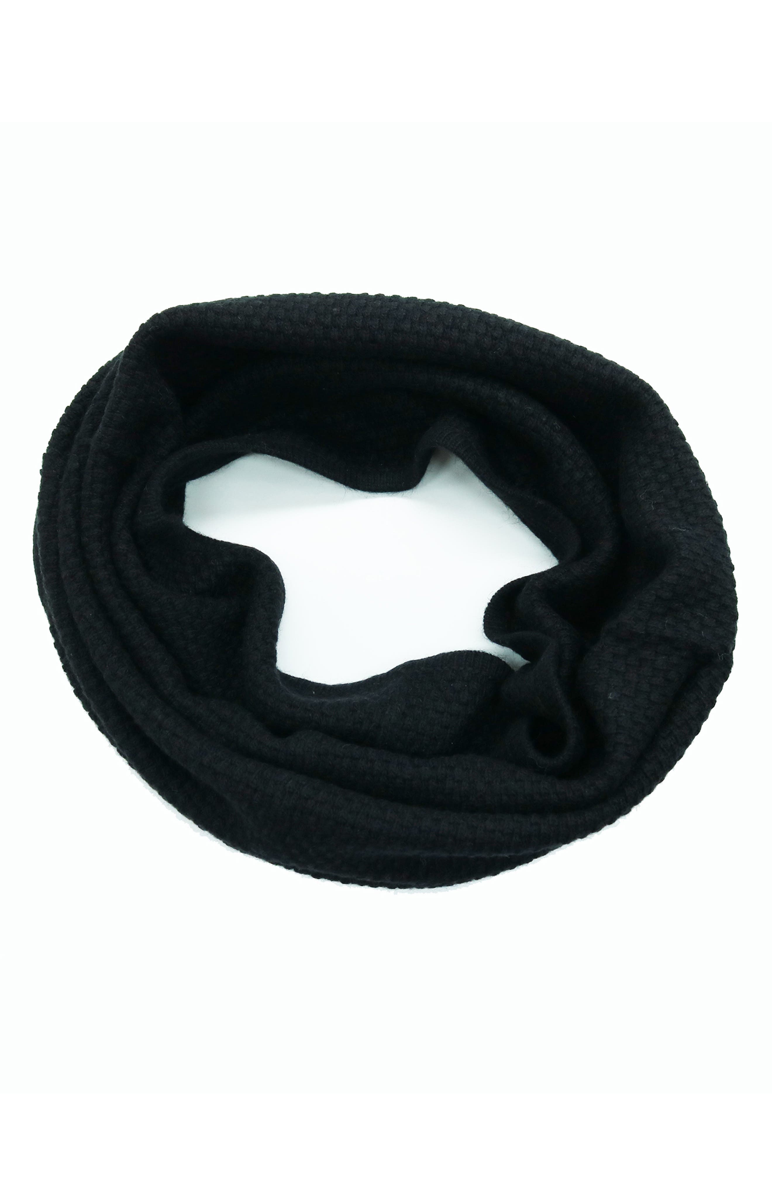 Portolano Popcorn Stitch Infinity Scarf