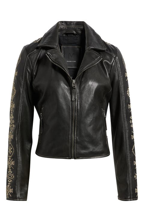 Cora Leather Jacket (Regular & Plus)