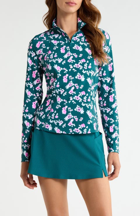Blossom Silky Tech Nylon Quarter Zip Pullover