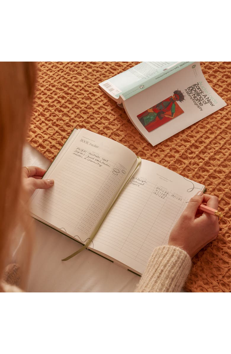 Papier Nose In a Book Reading Journal, Alternate, color, 