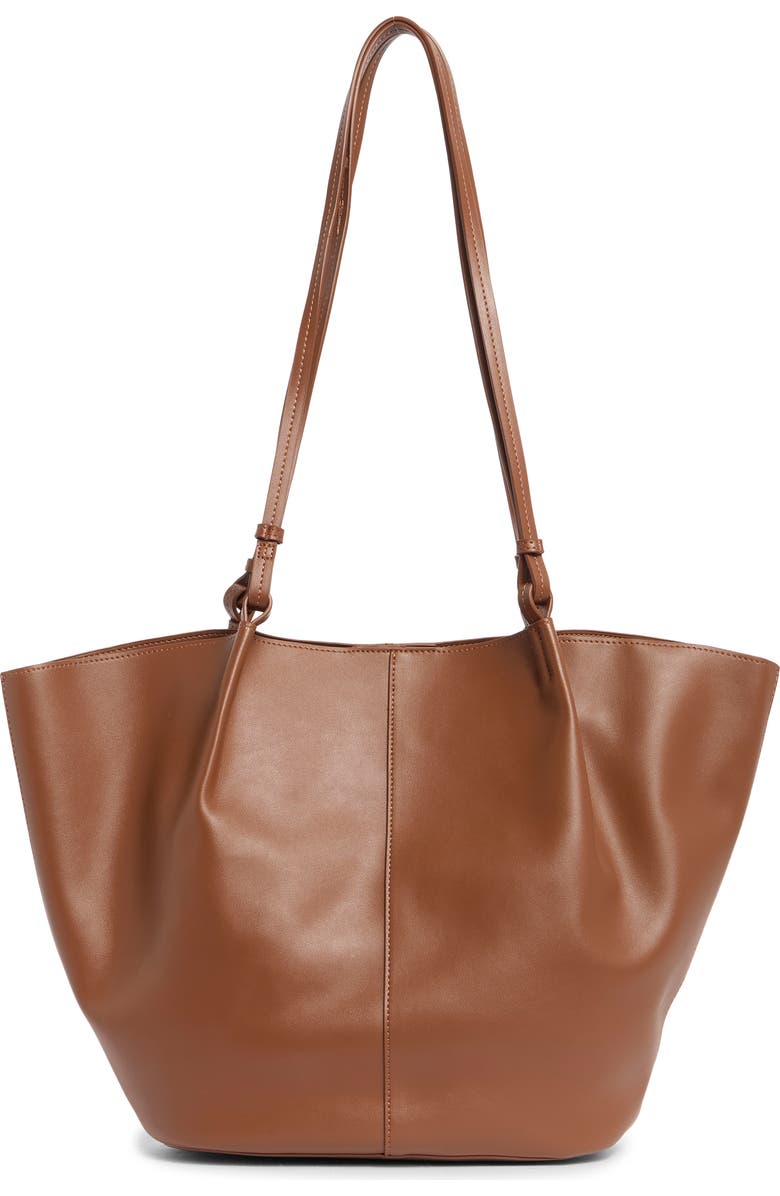 Melie Bianco Lydia Tote Bag, Main, color, Saddle