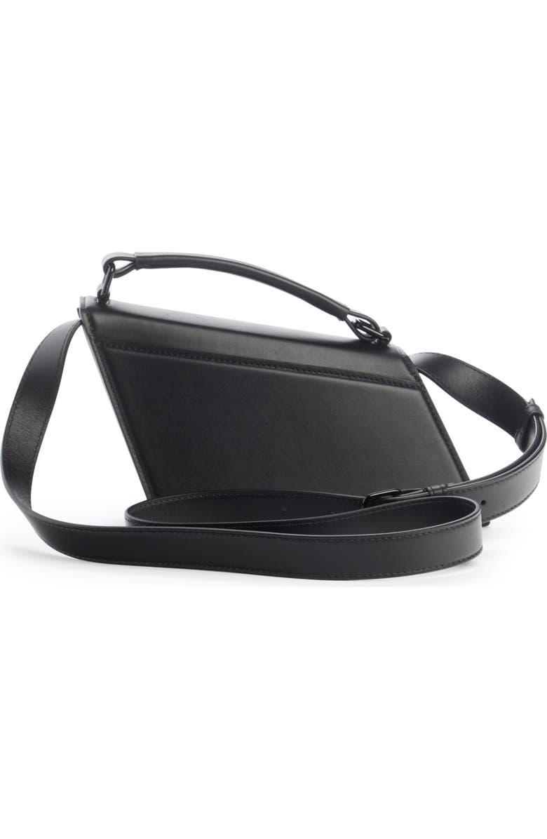 Acne Studios Mini Agost Distorted Leather Top Handle Bag, Alternate, color,