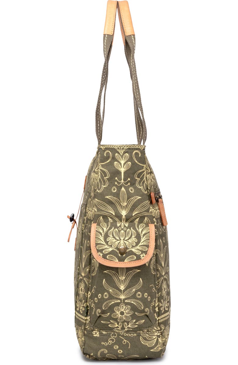 TSD Brand Valley and Sky Spacious Adventure Tote, Alternate, color, Olive Cream