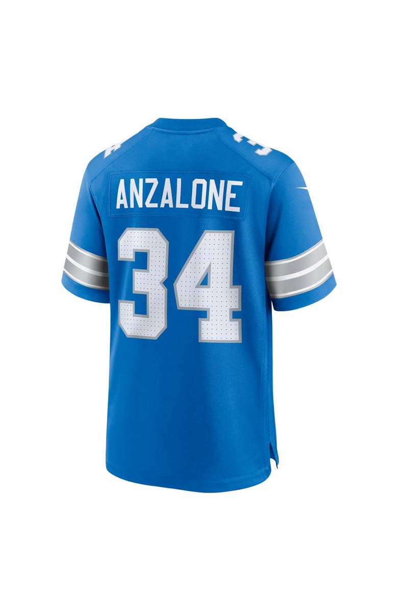 Nike Men's Nike Alex Anzalone Blue Detroit Lions Game Jersey, Alternate, color, Blue